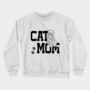 Cat Mom Crewneck Sweatshirt